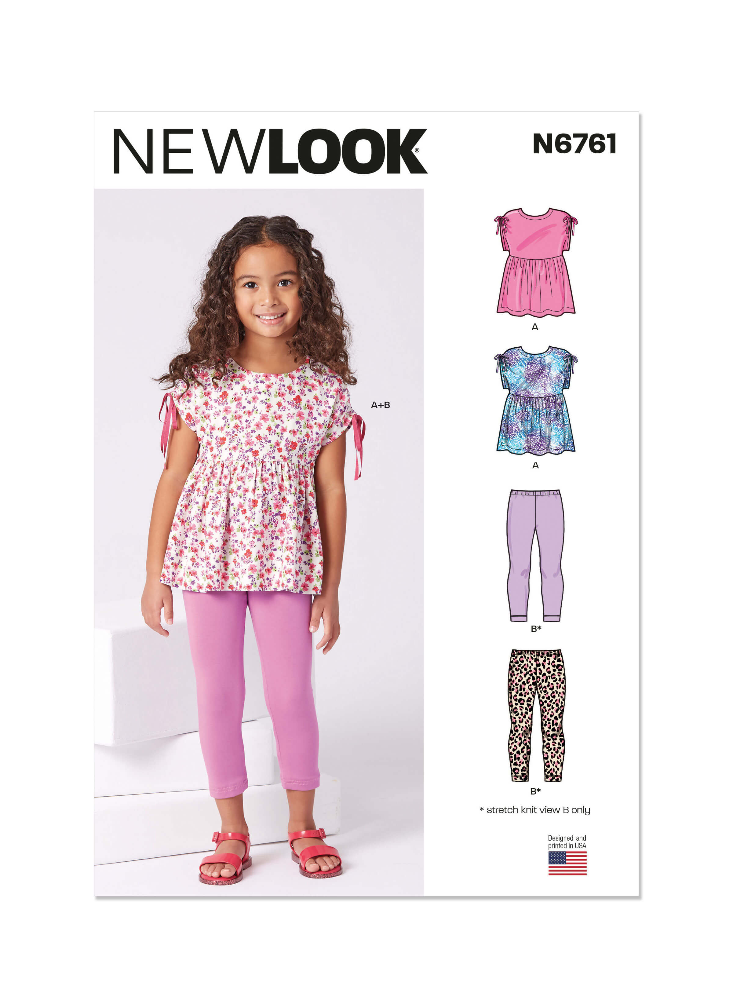 New Look Sewing Pattern N6761 Children's Top and Leggings