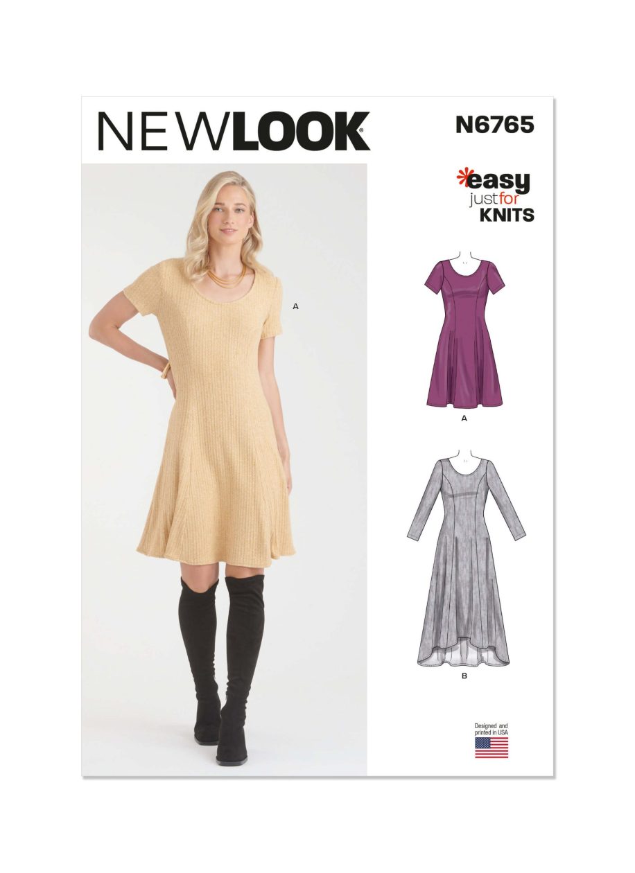 New Look Sewing Pattern N6765 Misses' Knit Dresses