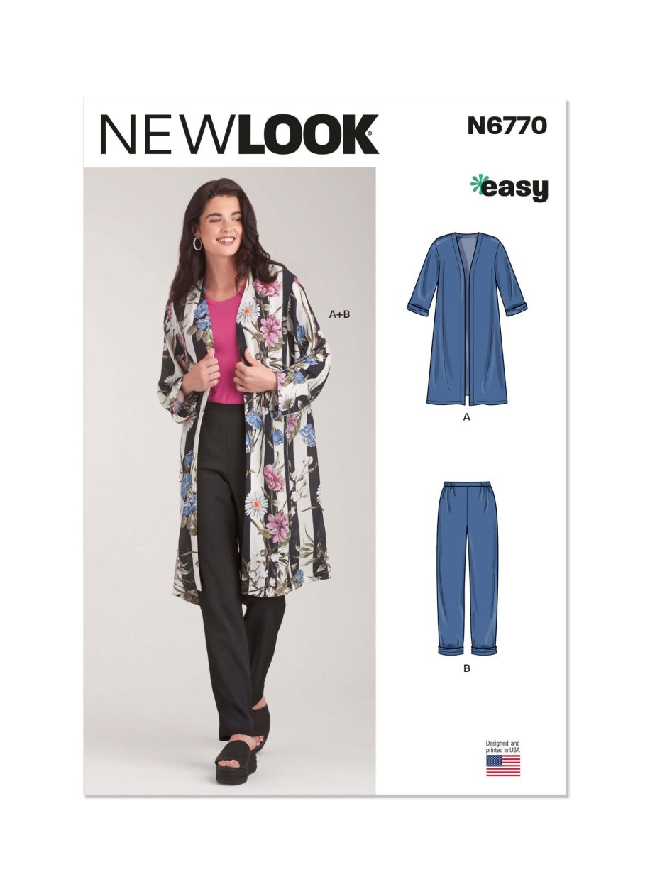 New Look Sewing Pattern N6770 Misses' Jacket and Trousers