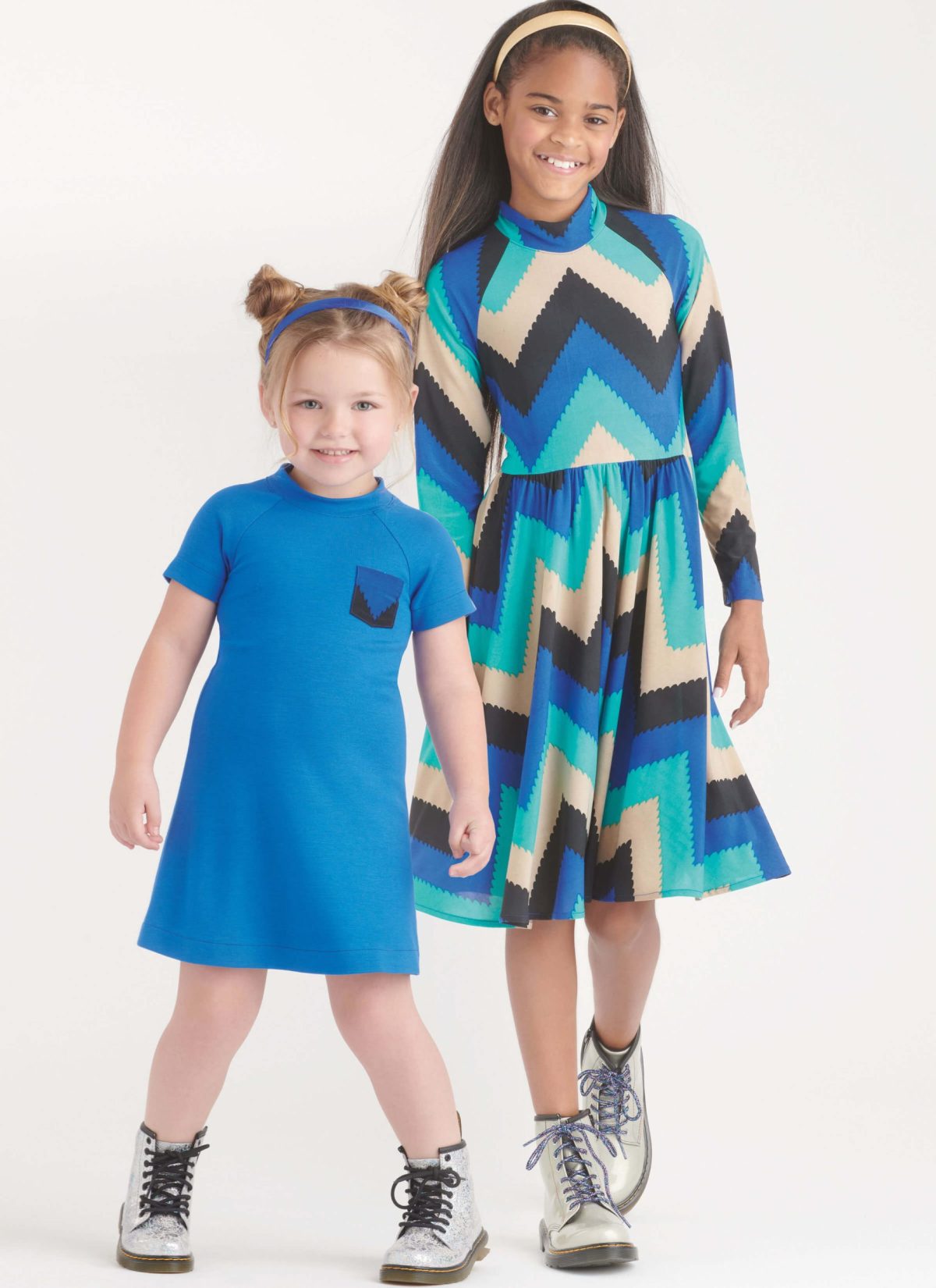 New Look Sewing Pattern N6773 Children's and Girls' Knit Dresses