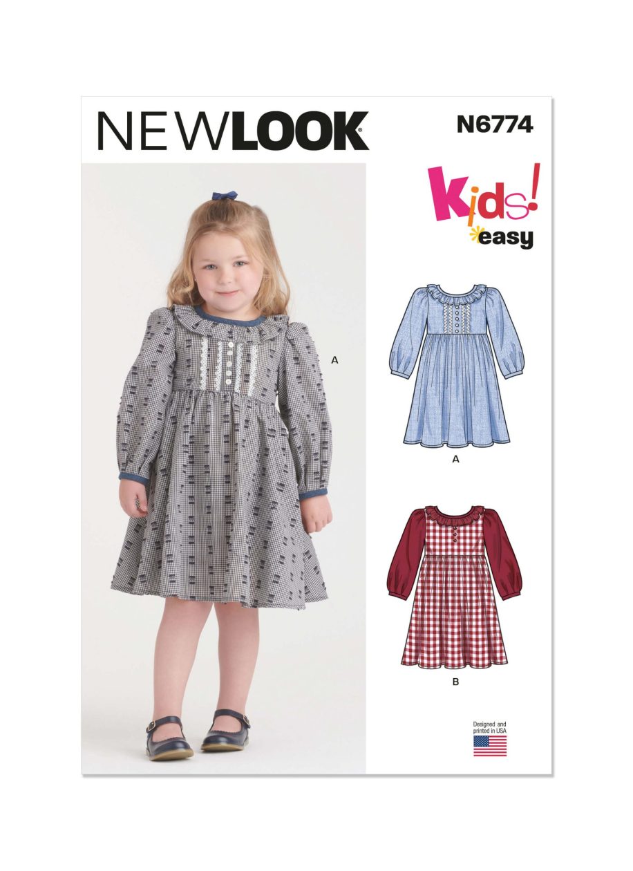 New Look Sewing Pattern N6774 Children's Dresses