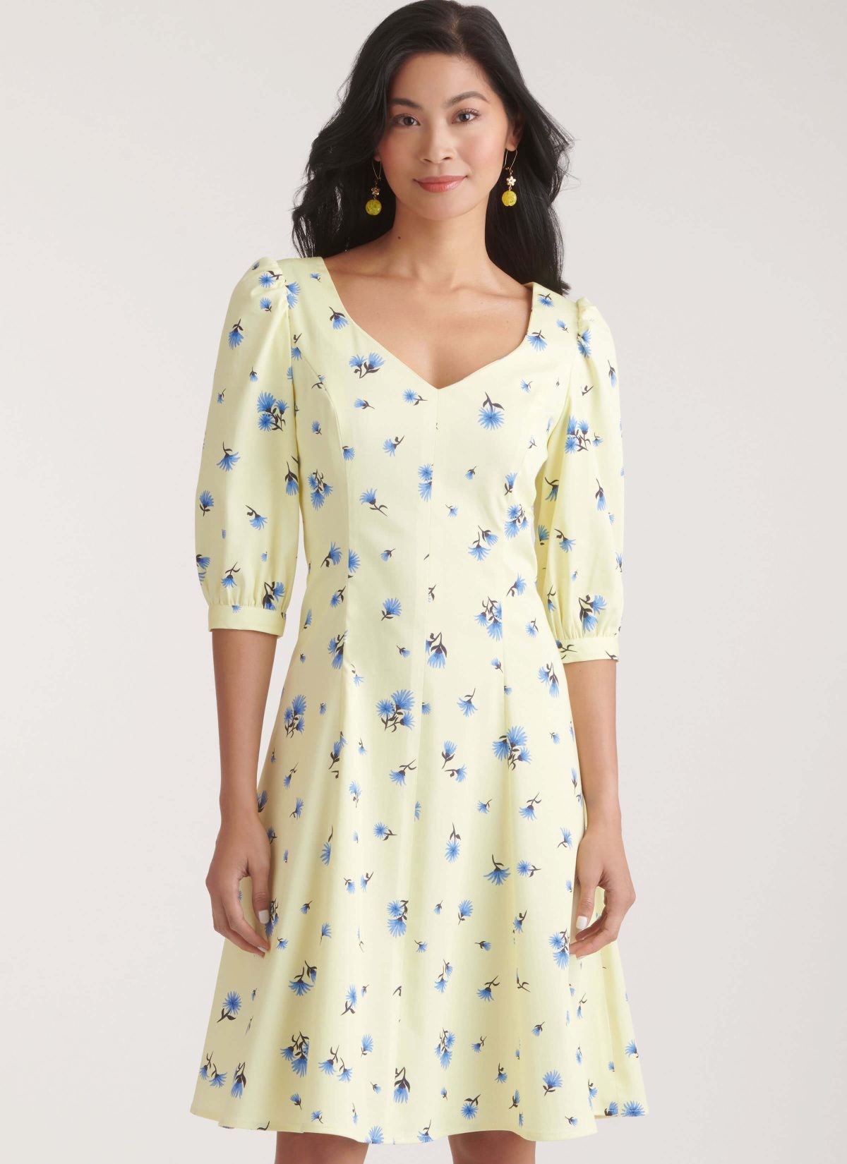 New Look Sewing Pattern N6776 Misses' Dress With Sleeve Variations