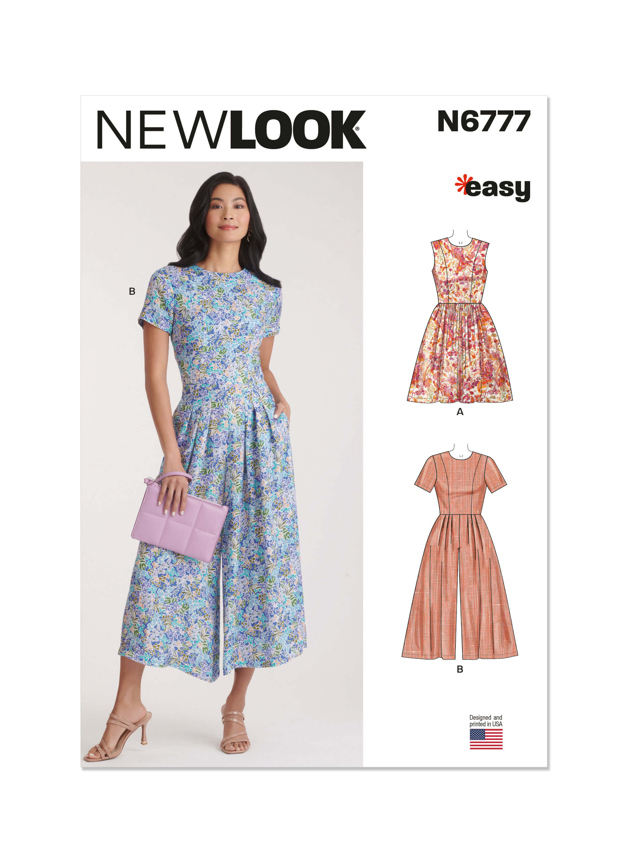 New Look Sewing Pattern N6777 Misses' Dress and Jumpsuit