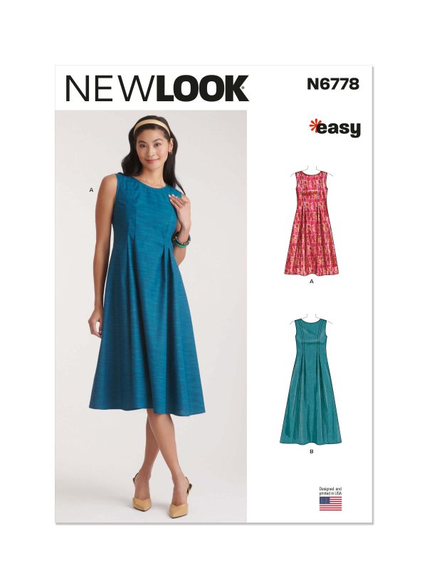 New Look Sewing Pattern N6778 Misses' Dress in Two Lengths - Sewdirect