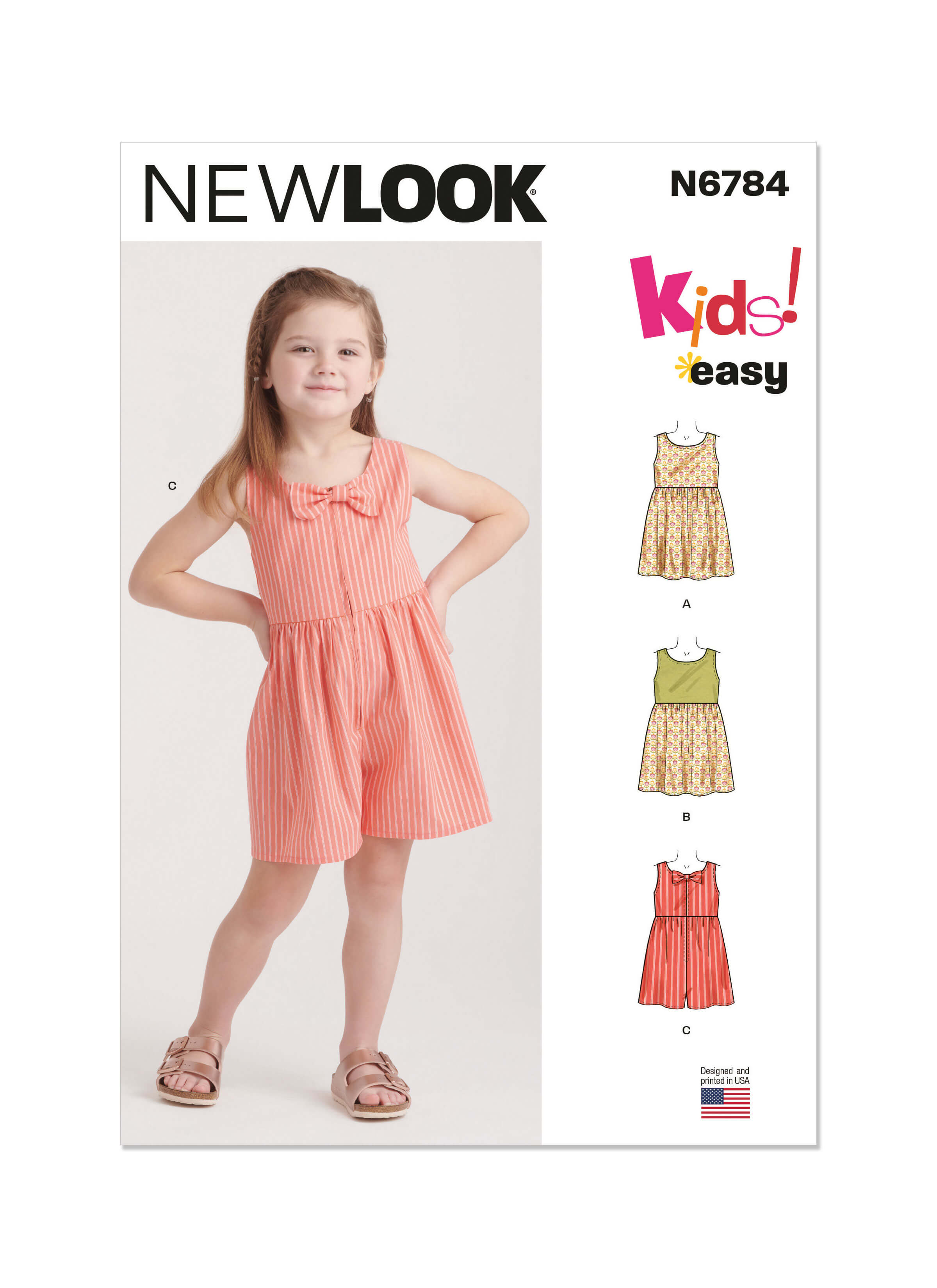 New Look Sewing Pattern N6784 Children's Dresses and Romper