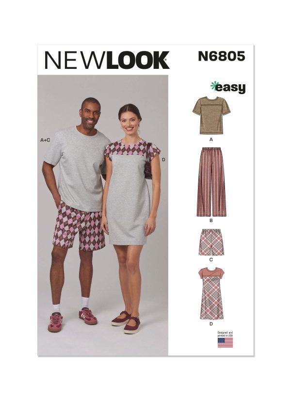 New Look Sewing Pattern N6805 Unisex Sleepwear