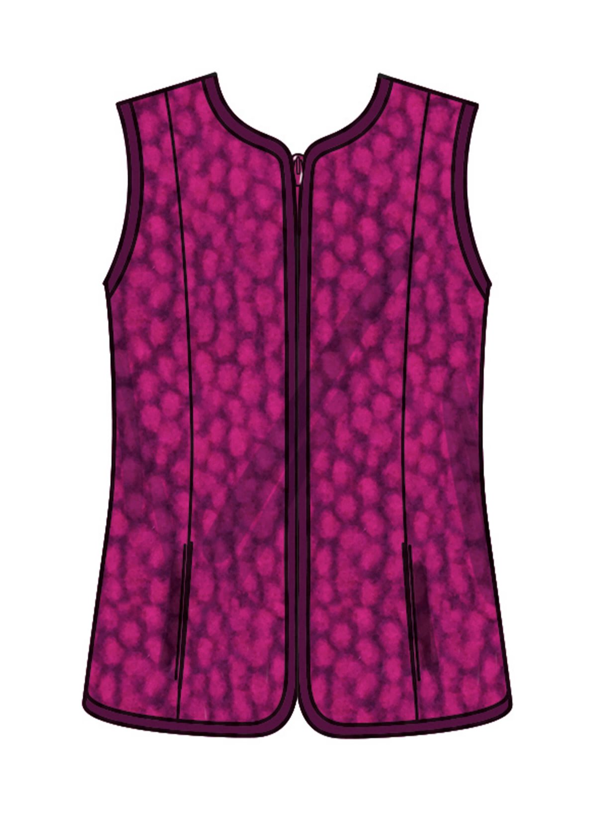 New Look Sewing Pattern N6812 Misses' Jacket and Vest