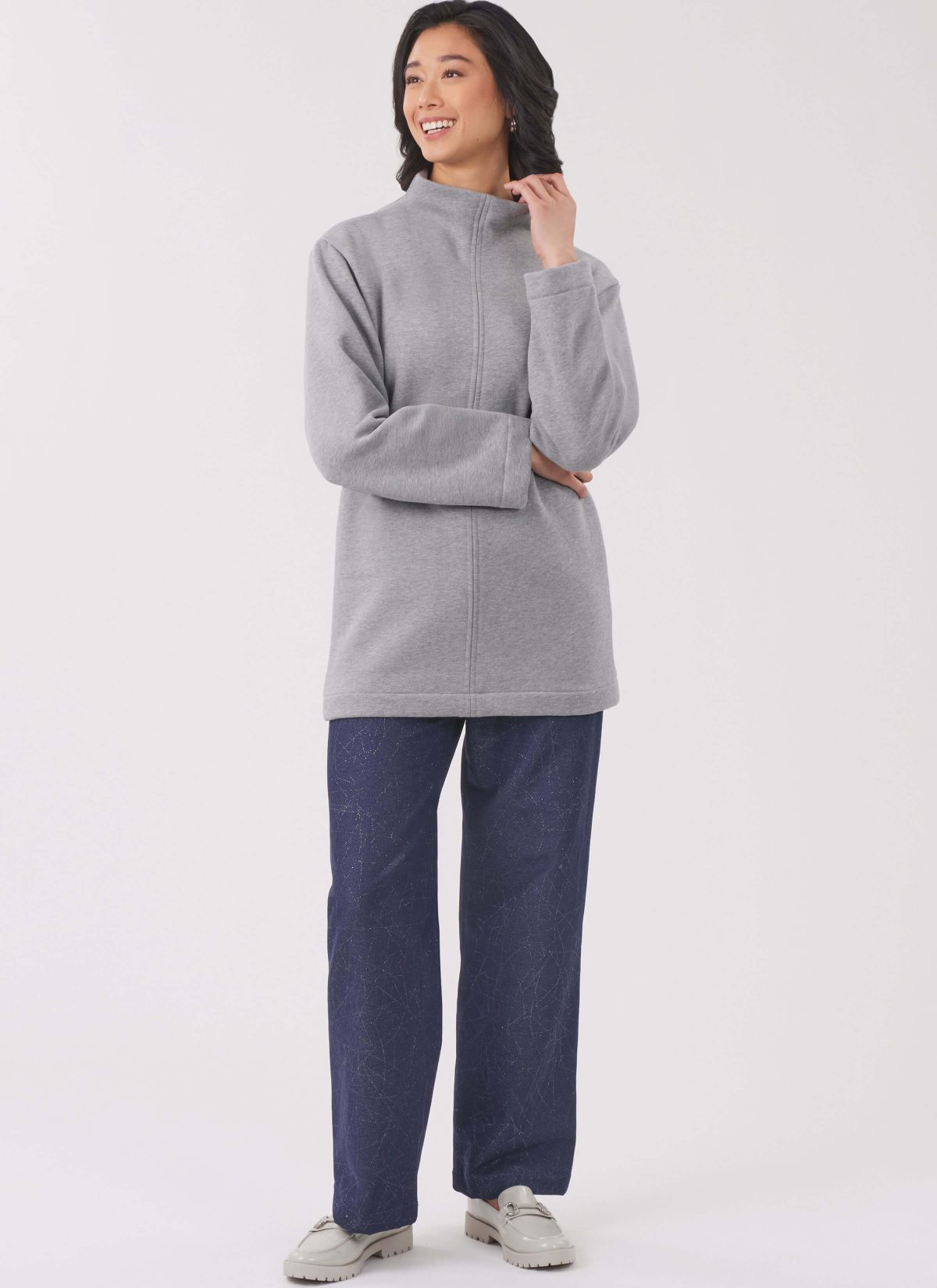 New Look Sewing Pattern N6814 Misses' Knit Tops and Knit or Woven Pull on Trousers