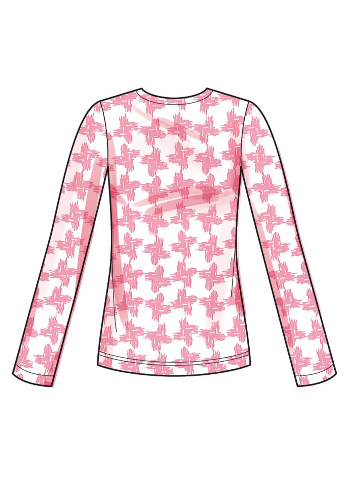 New Look Sewing Pattern N6815 Misses' Knit Tops and Skirt In Two Lengths