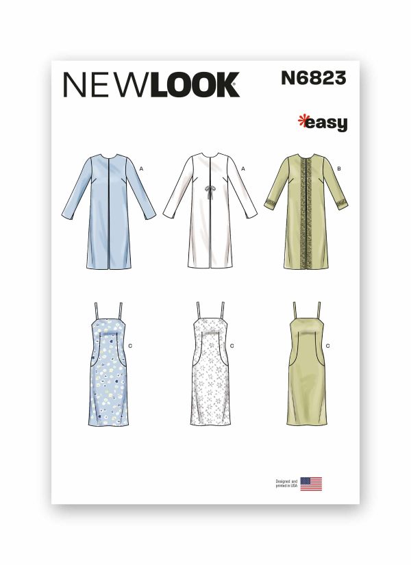 New Look Sewing Pattern N6823 Misses' Coat and Dress