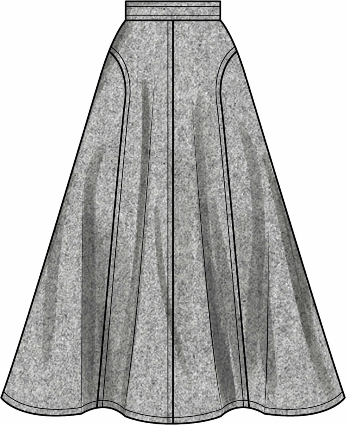 New Look Sewing Pattern N6825 Misses' Skirts in Two Lengths