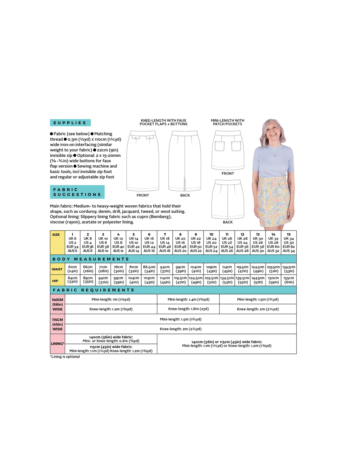 Tilly and the Buttons Ramona Skirt Sewing Pattern