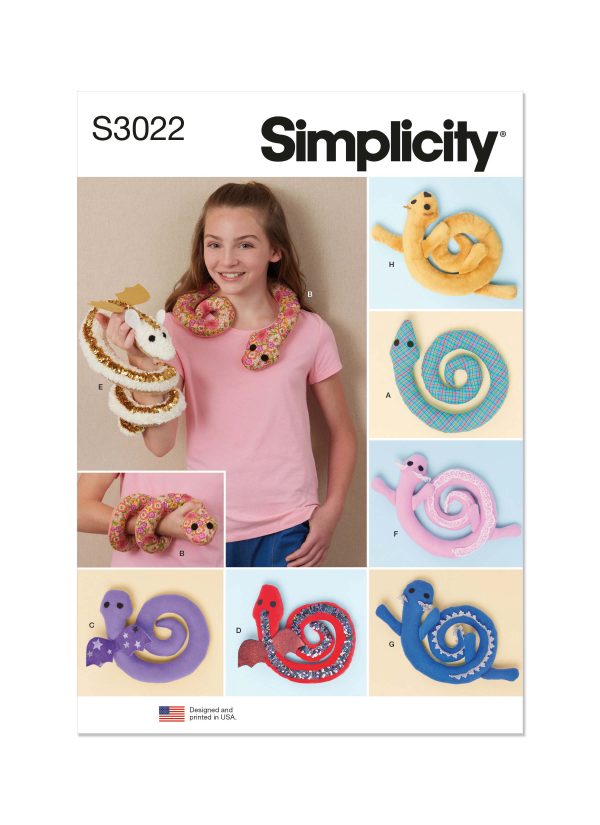 Simplicity Sewing Pattern S3022 Plush Critters