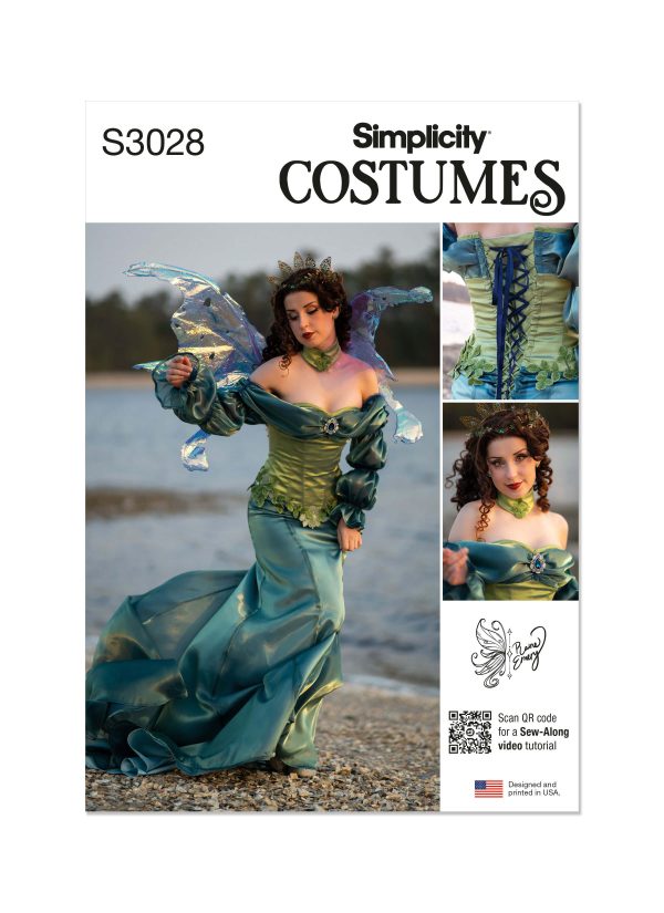 Simplicity Sewing Pattern S3028 Misses' Fantasy Costume by Raine Emery