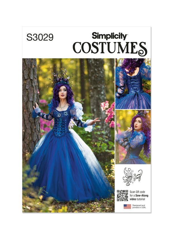 Simplicity Sewing Pattern S3029 Misses' Ball Gown Costume by Raine Emery