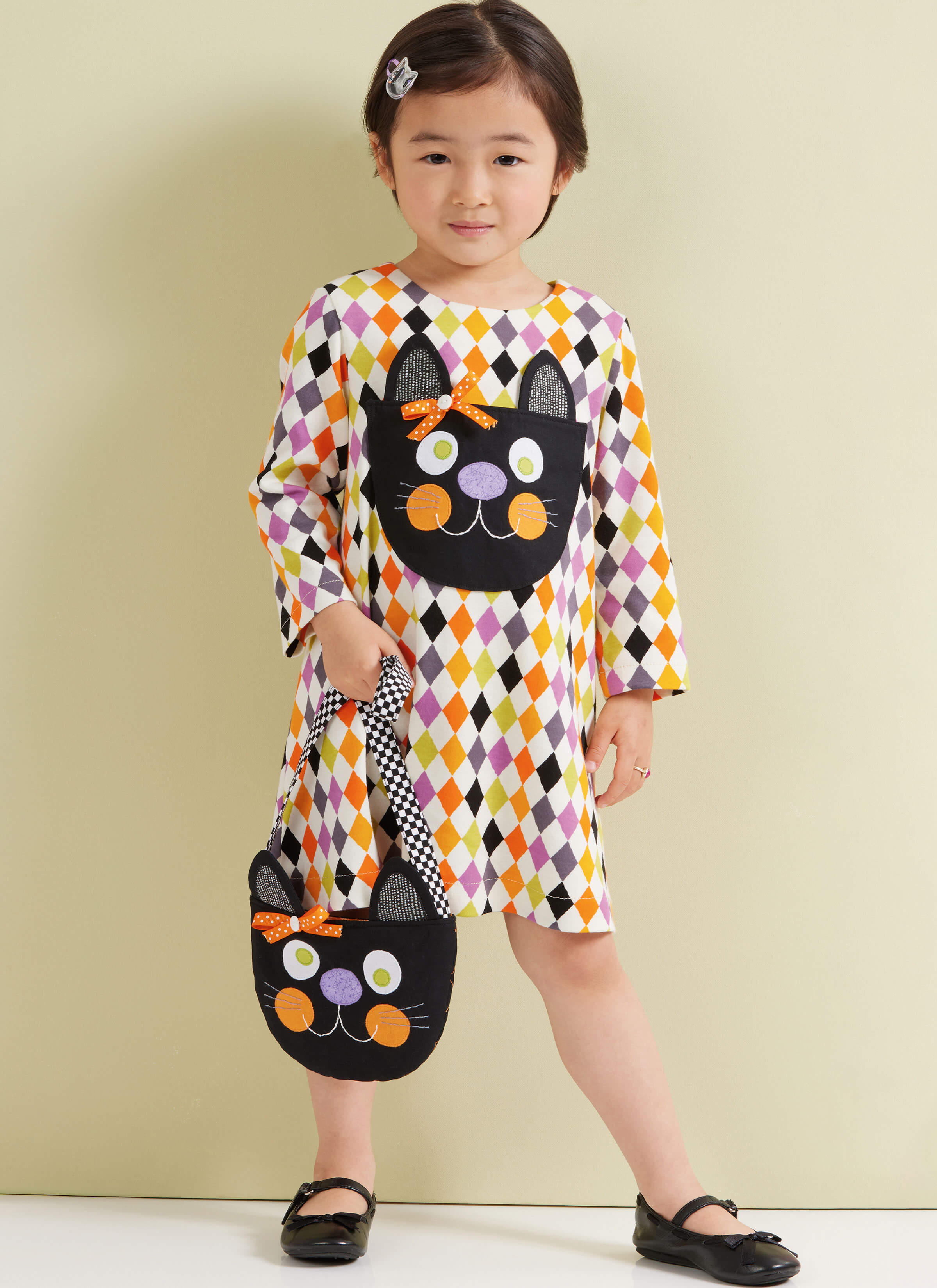 Simplicity Sewing Pattern S3042 Toddlers' Dress with Sleeve Variations and Purse by Sew Sweet Chic by Susan Cousineau