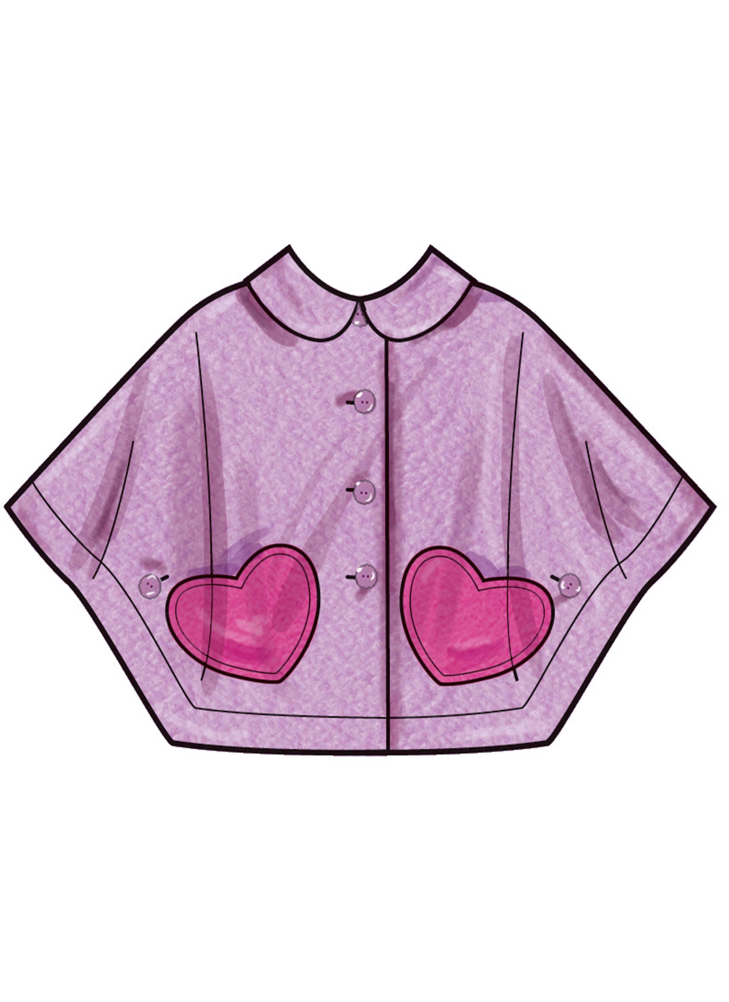 Simplicity Sewing Pattern S3043 Children's and Girls' Ponchos