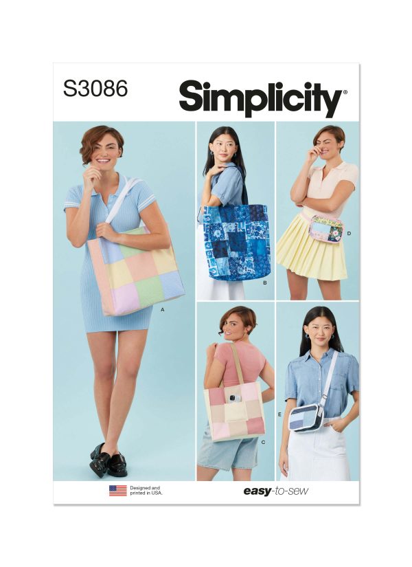 Simplicity Sewing Pattern S3086 Bags