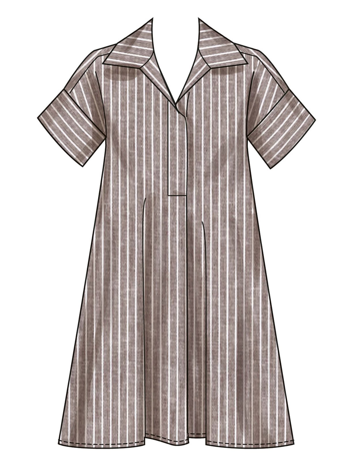 Simplicity Sewing Pattern S3130 Misses' Collared Dress in Three Lengths