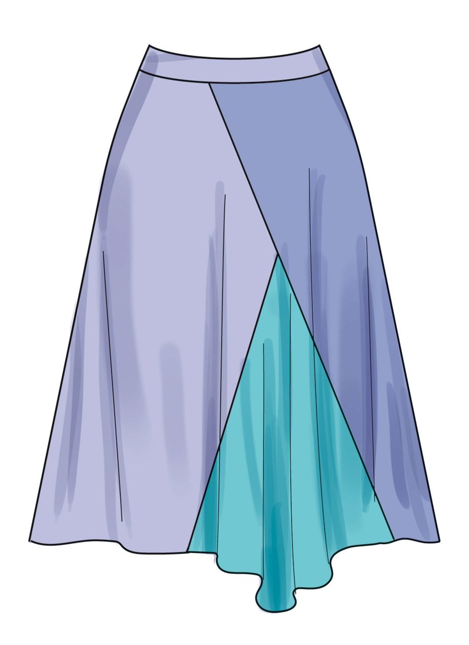 Simplicity Sewing Pattern S3138 Misses' Godet Skirt in Two Lengths