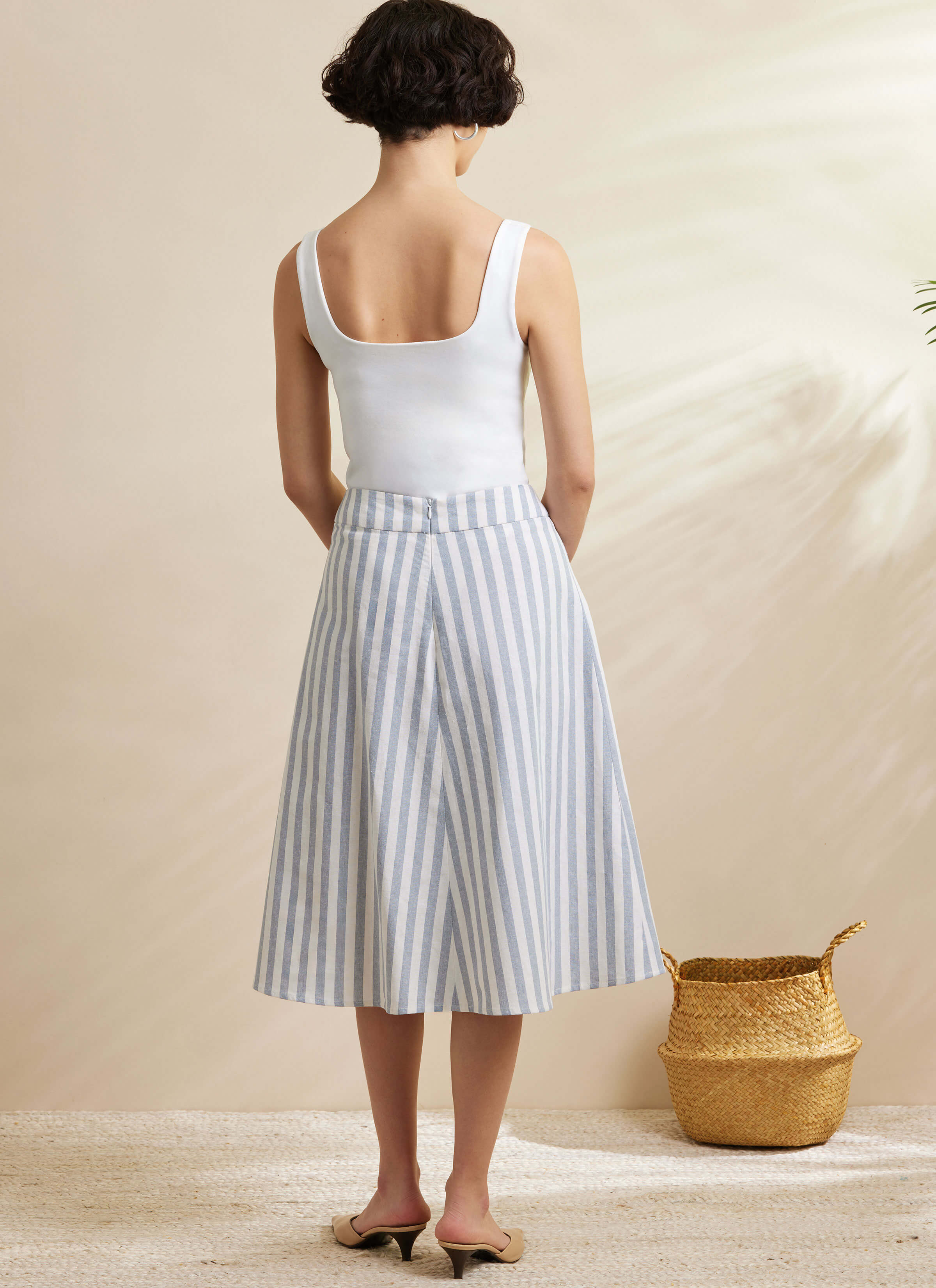 Simplicity Sewing Pattern S3138 Misses' Godet Skirt in Two Lengths