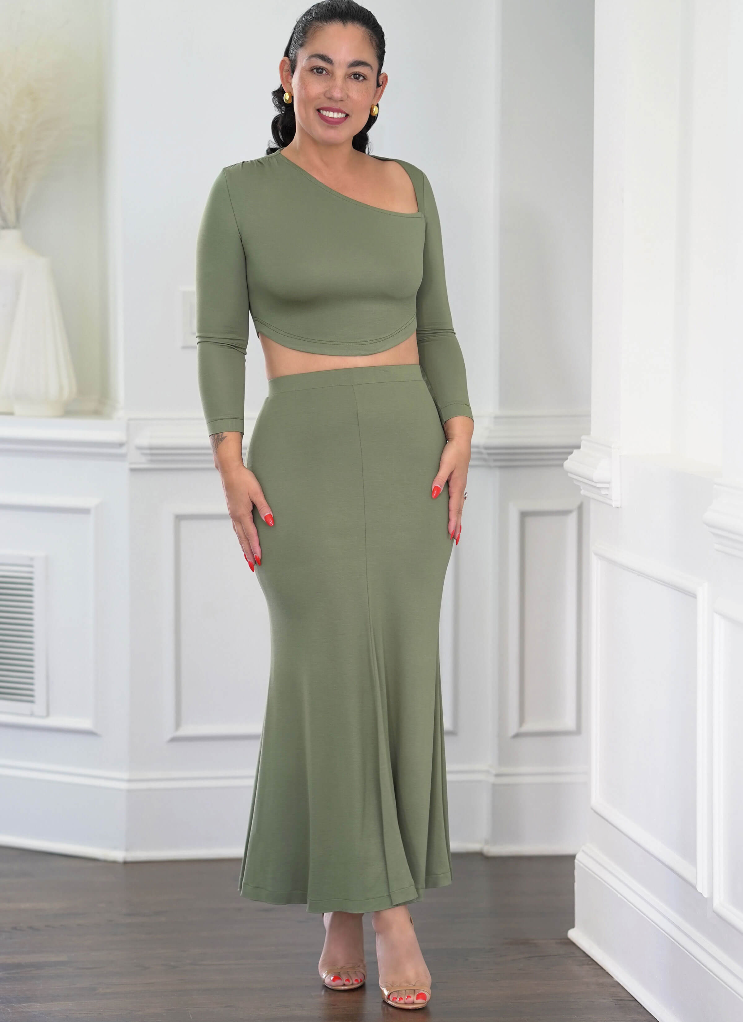 Simplicity Sewing Pattern S3140 Misses' Knit Top and Skirt by Mimi G Style