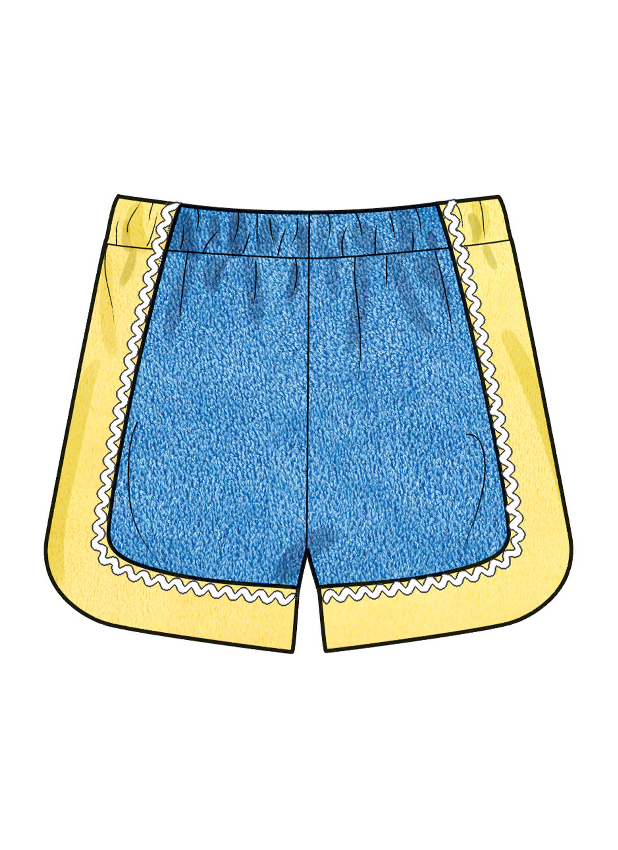 Simplicity Sewing Pattern S3145 Babies' Contrast Shirt and Shorts