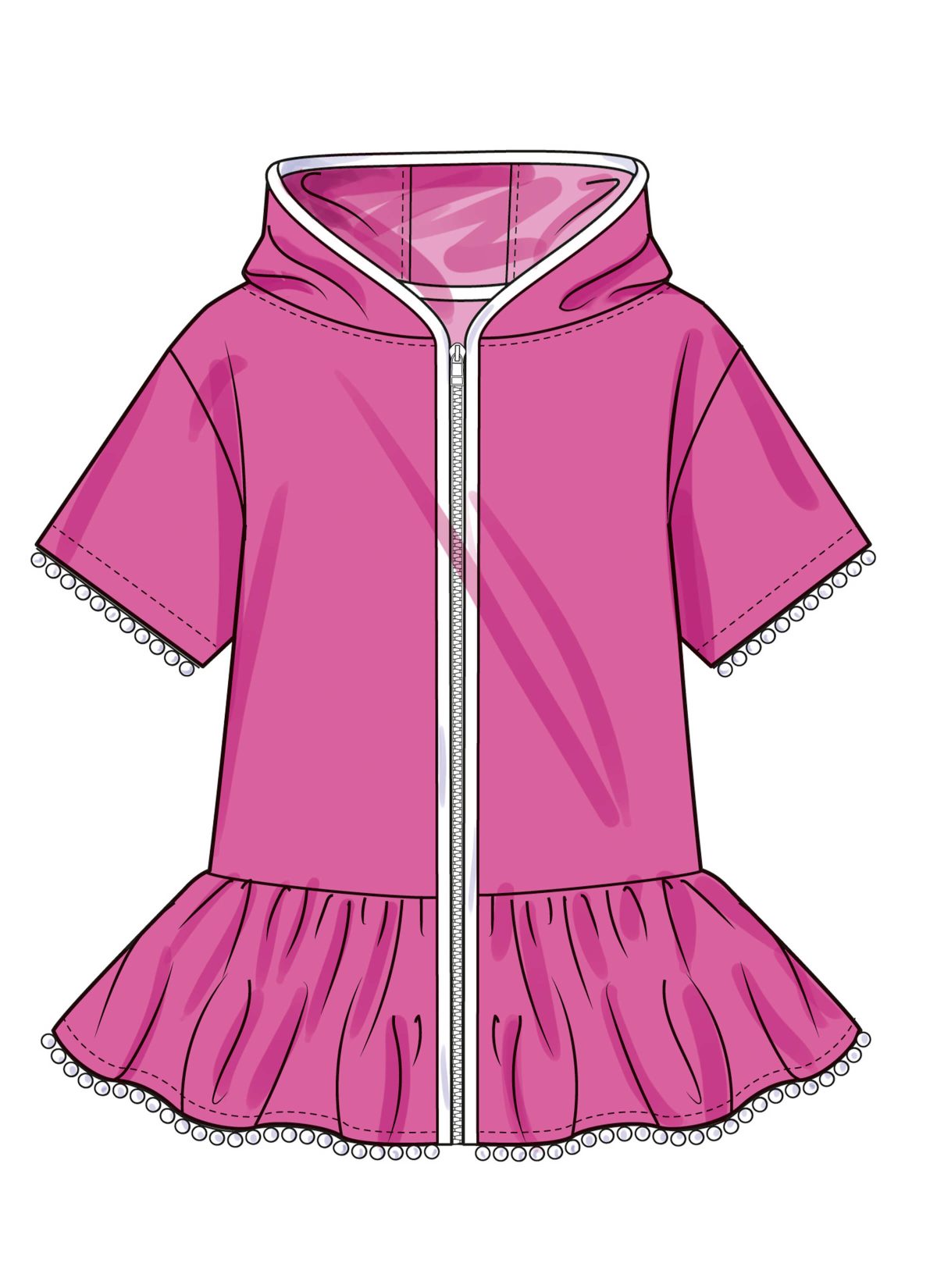 Simplicity Sewing Pattern S3147 Children's and Girls' Hooded Cover Up