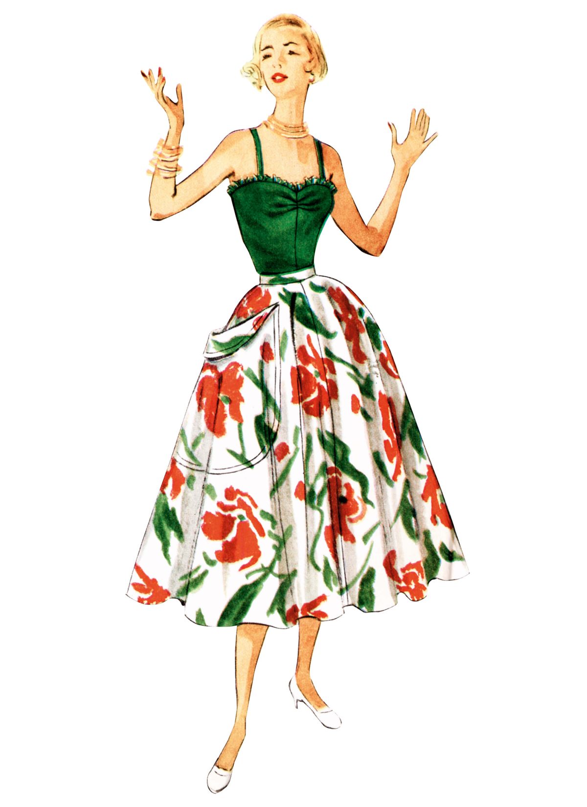 Simplicity Sewing Pattern S3151 Misses' One Piece Bathing Suit and Skirt