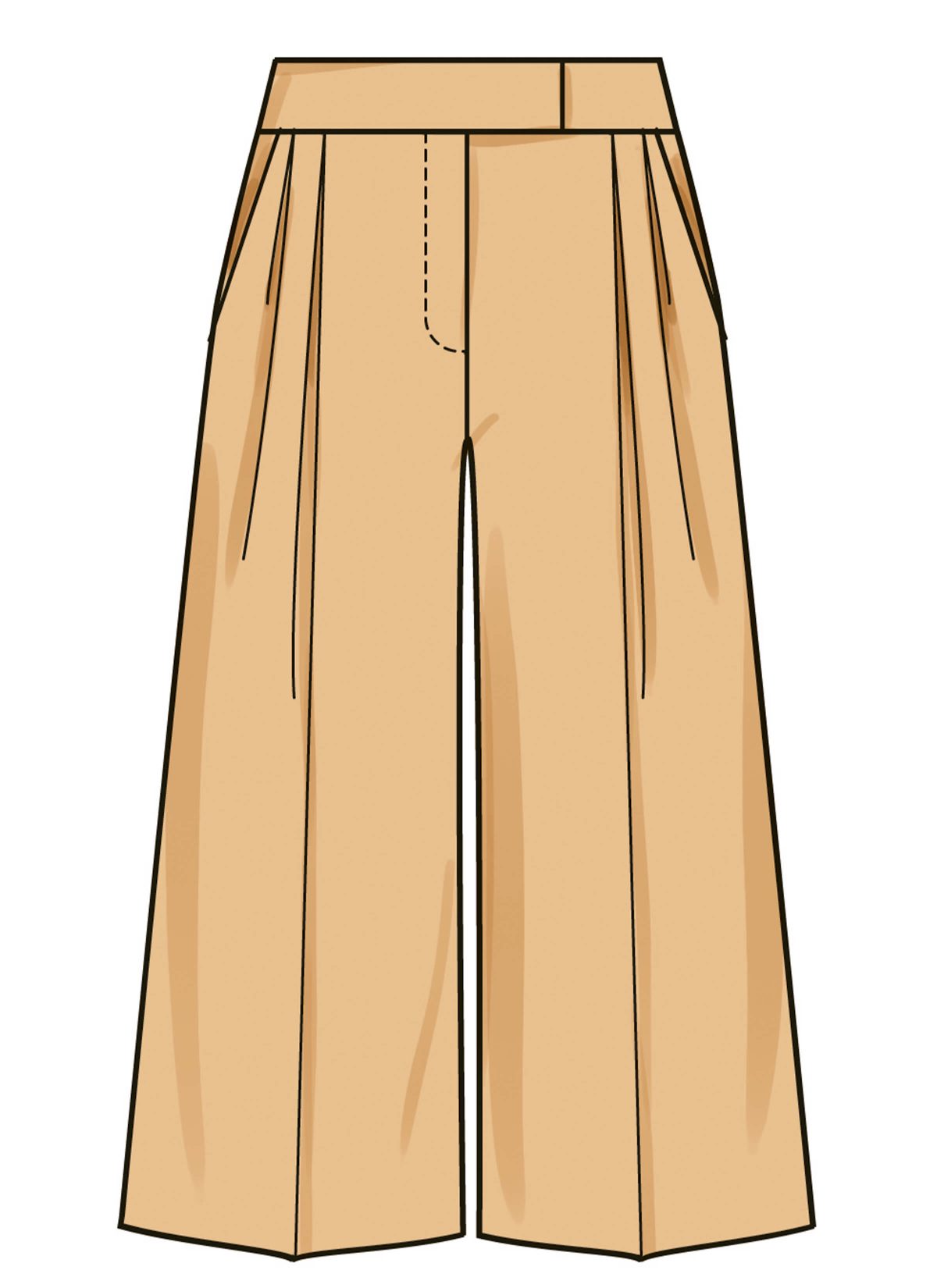 Simplicity Sewing Pattern S3170 Misses' Wide Leg Pleated Trousers with Length and Waistband Variations