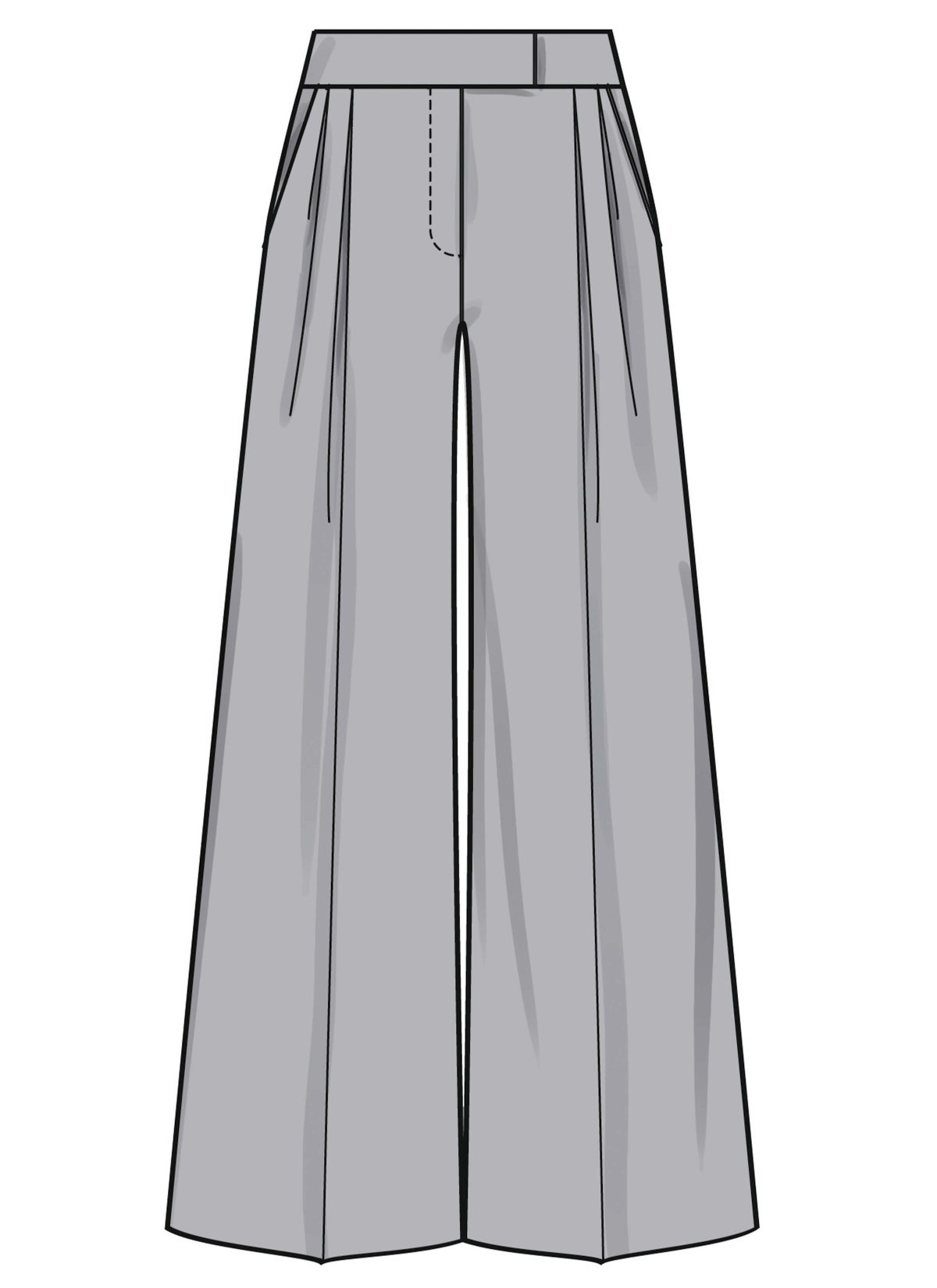 Simplicity Sewing Pattern S3170 Misses' Wide Leg Pleated Trousers with Length and Waistband Variations