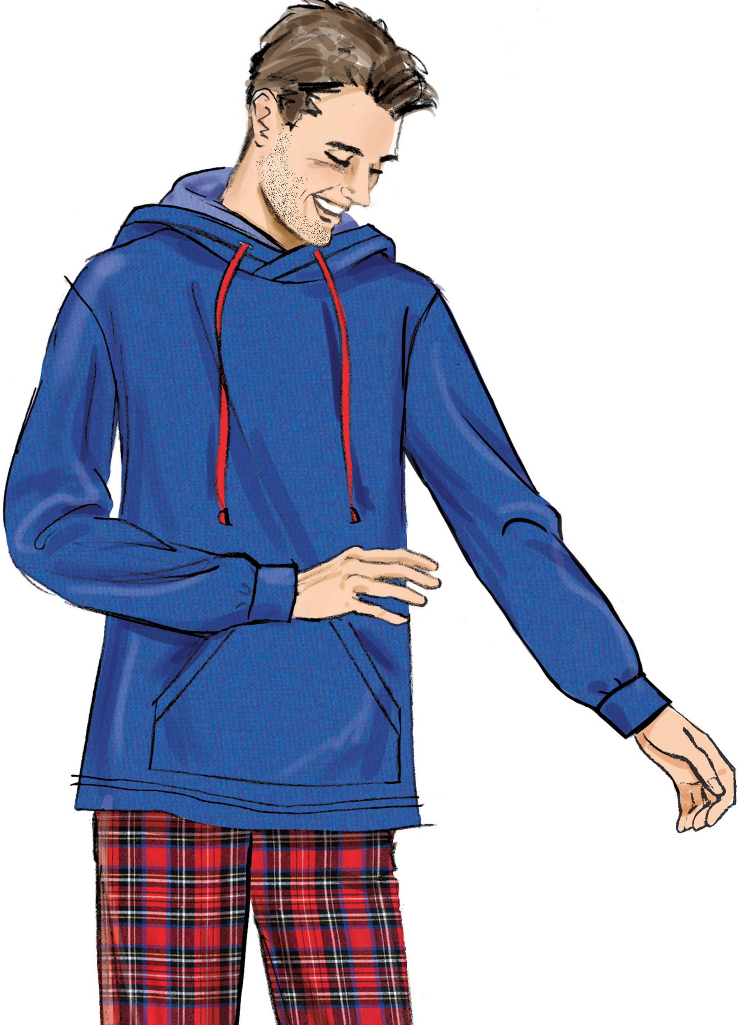 Simplicity Sewing Pattern S3173 Girl's, Boy's and Adult Knit Hoodie and Trousers