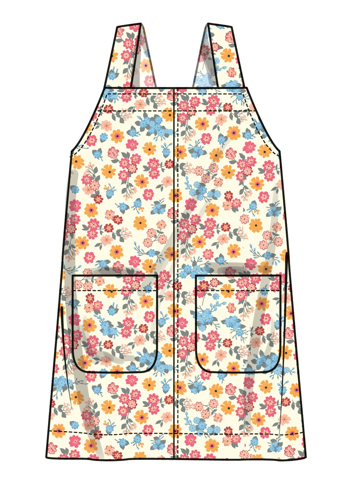 Simplicity Sewing Pattern S3174 Children's and Girls Learn to Sew Jumpers