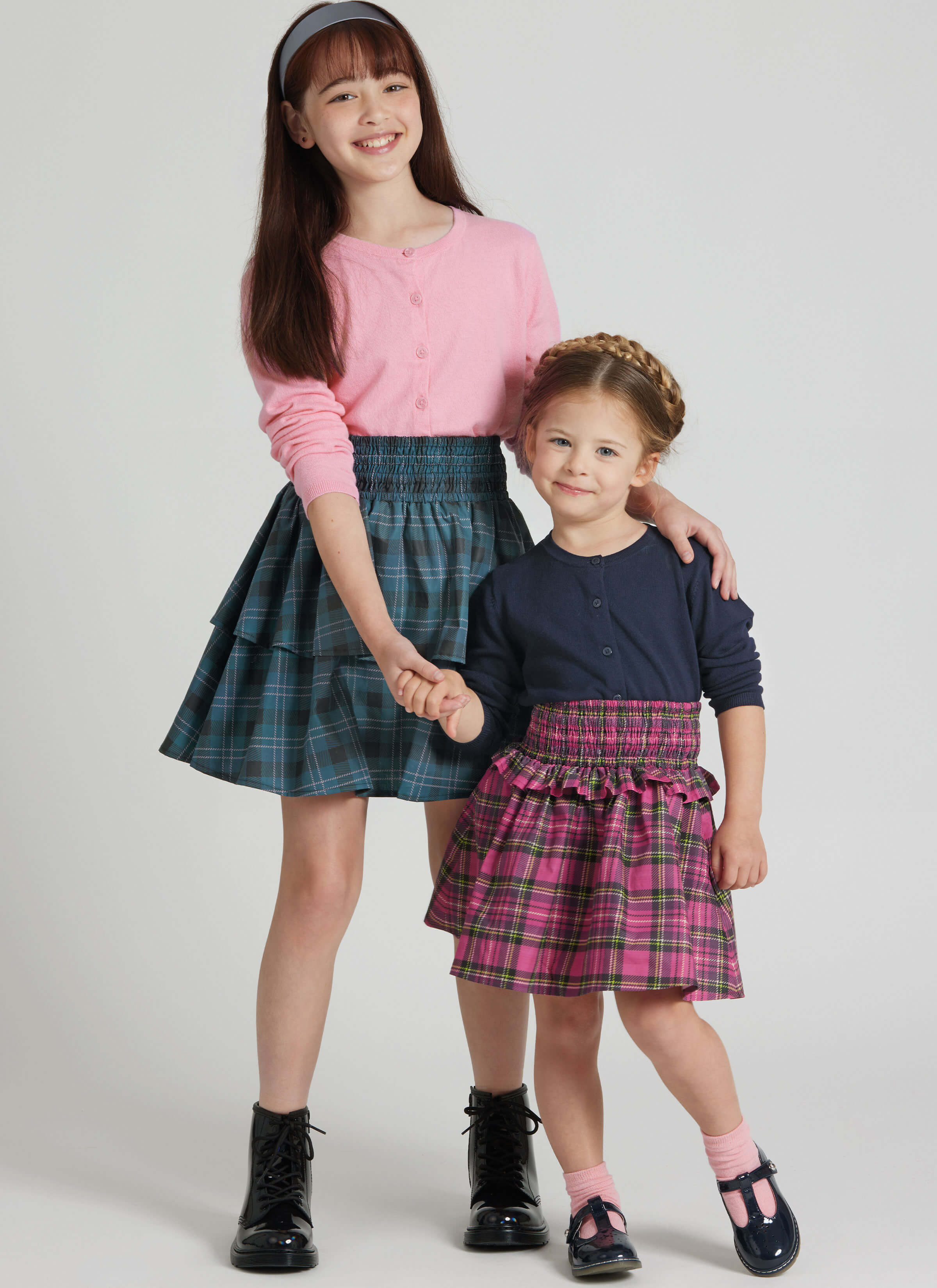Simplicity Sewing Pattern S3175 Children's and Girls' Faux Smocking Skirts