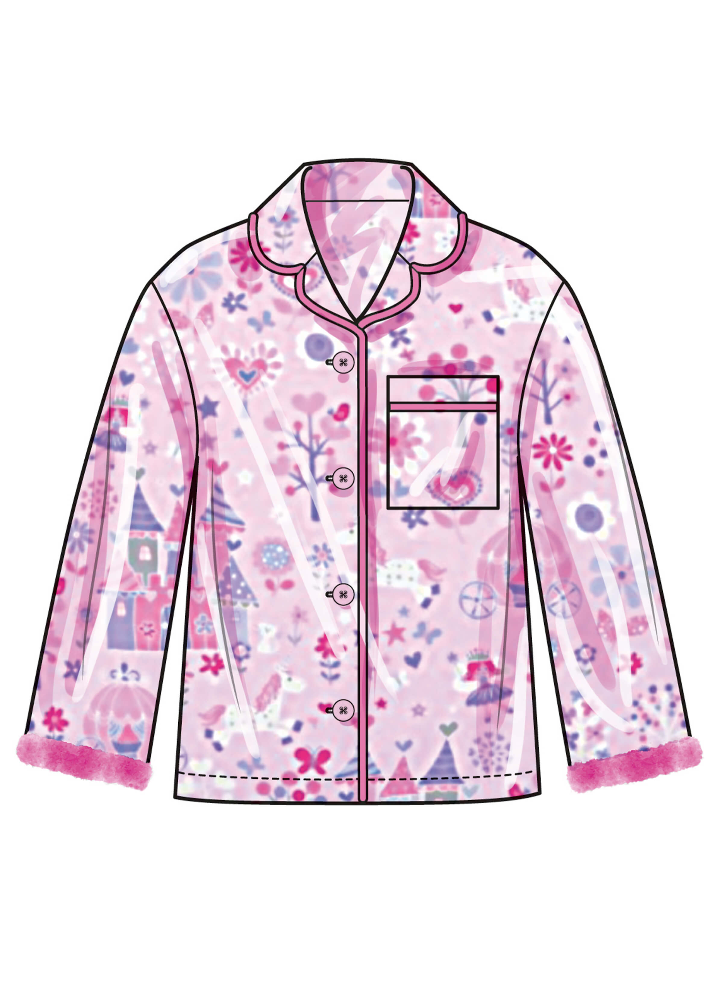 Simplicity Sewing Pattern S3176 Children's and Girls' Lounge Shirt, Shorts and Trousers
