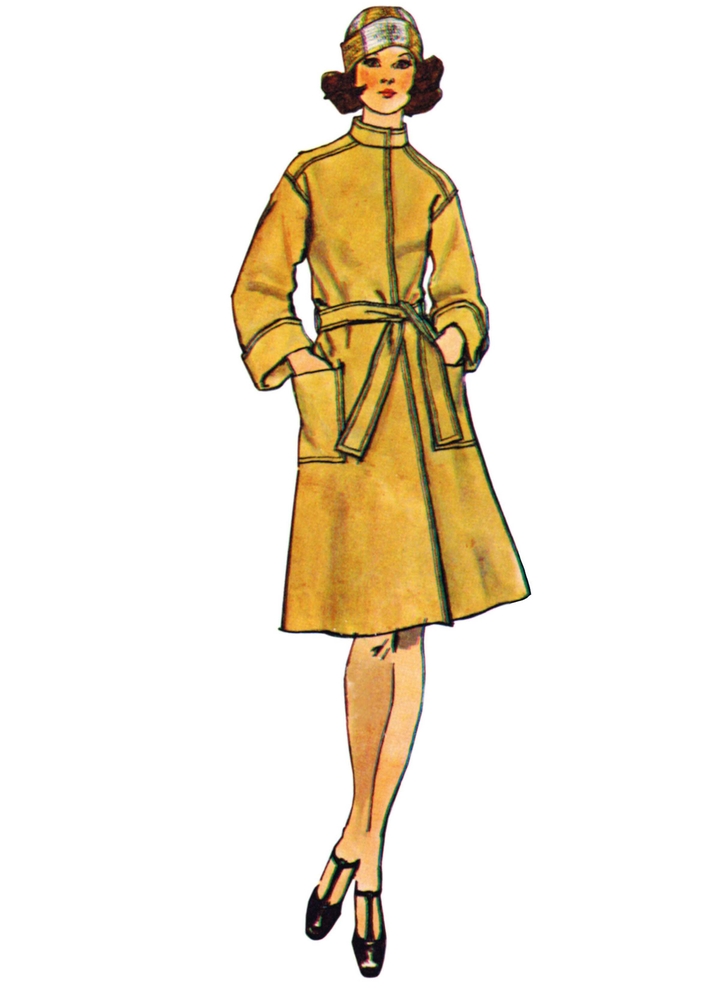 Simplicity Sewing Pattern S3178 Misses' Jiffy Unlined Front Wrap Coat in Two Lengths