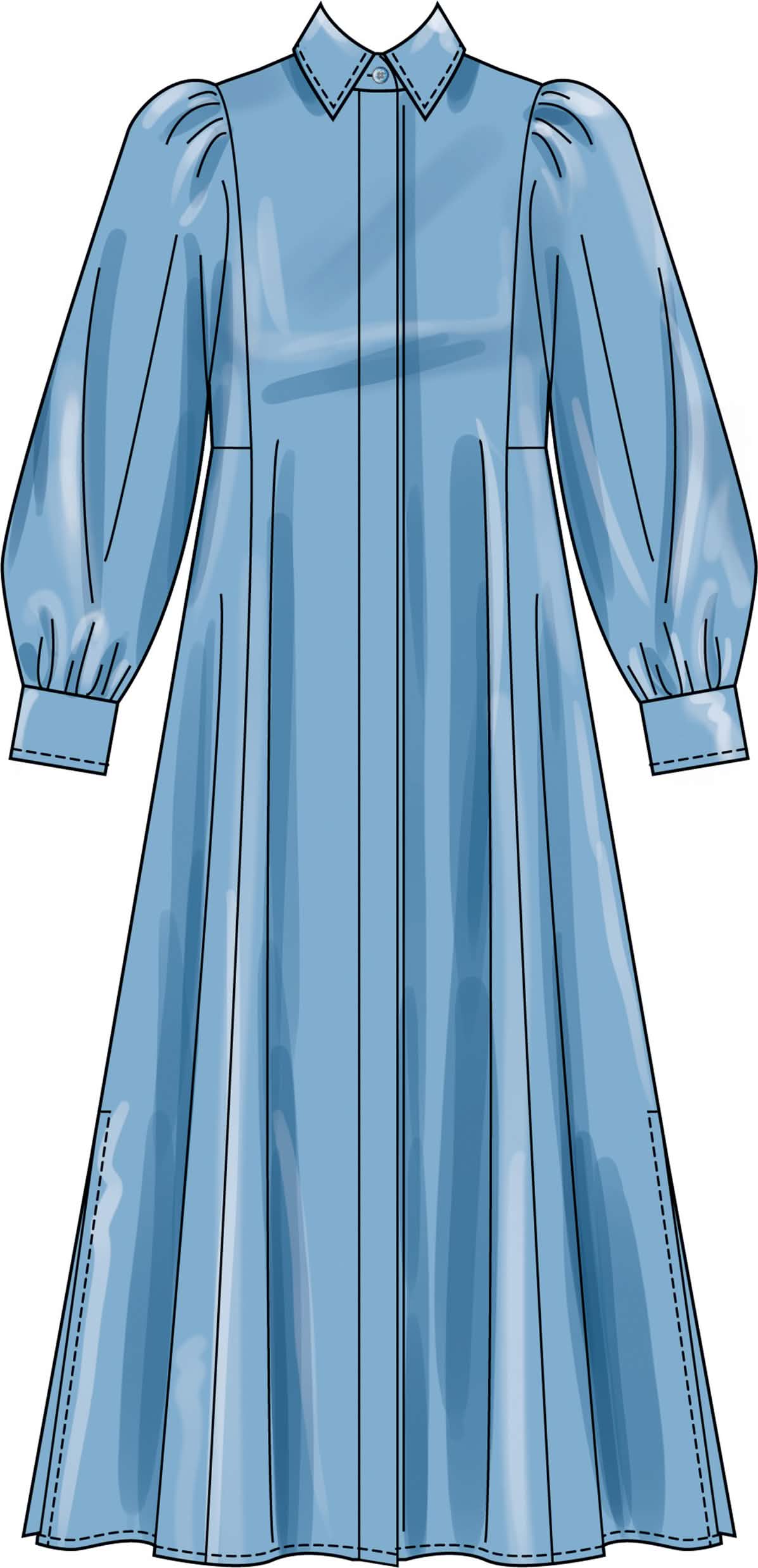 Simplicity Sewing Pattern S3193 Misses' Shirtdress with Sleeve and Length Variations