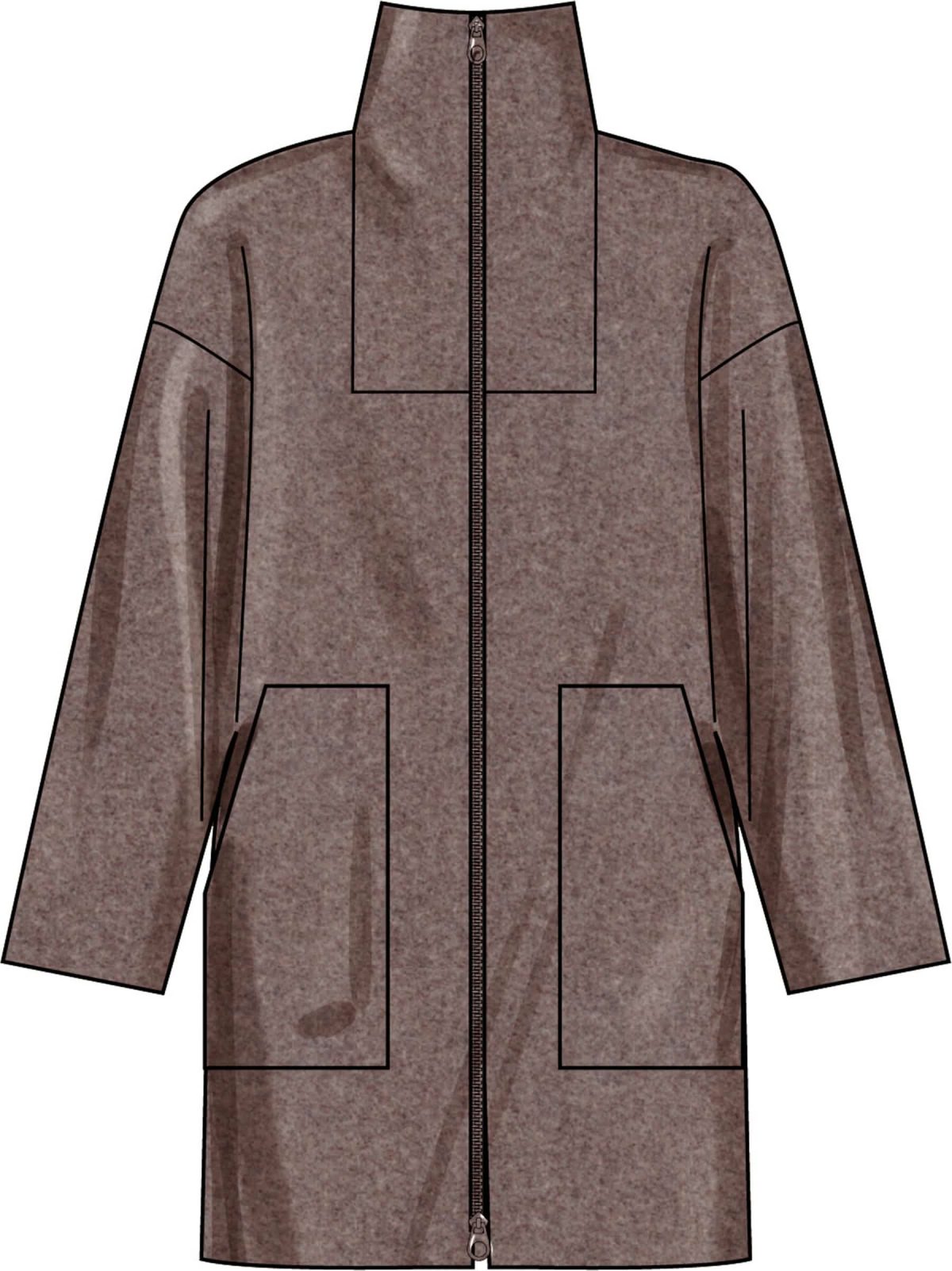 Simplicity Sewing Pattern S3196 Misses' High Collar Coat in Three Lengths