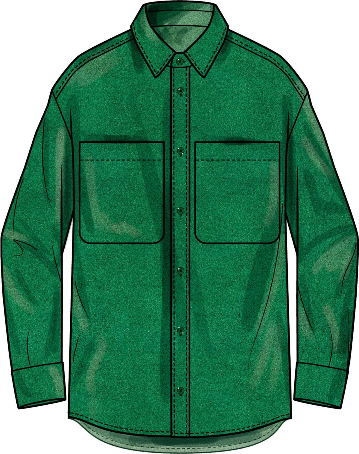 Simplicity Sewing Pattern S3207 Men's Oversized Shirt