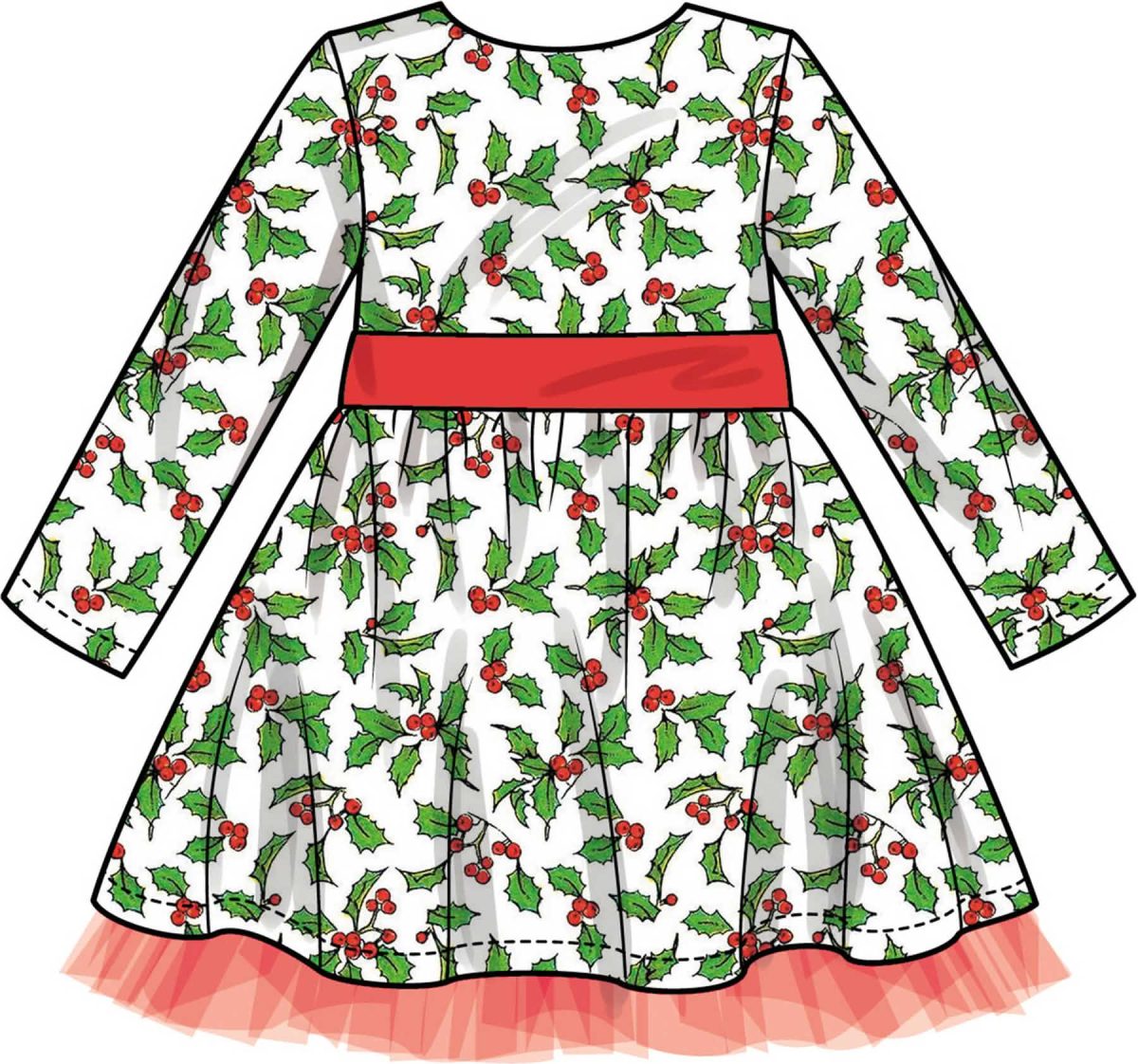 Simplicity Sewing Pattern S3209 Children's Dress with Sleeve Variations