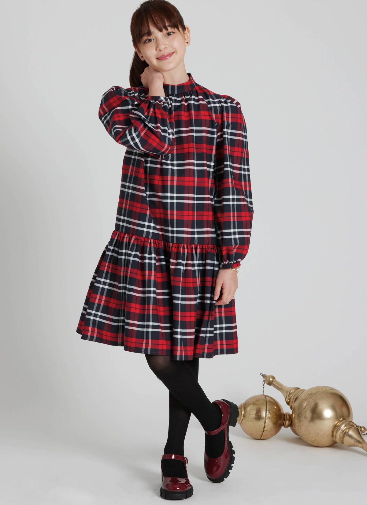 Simplicity Sewing Pattern S3211 Girls' Dress with Sleeve Variations