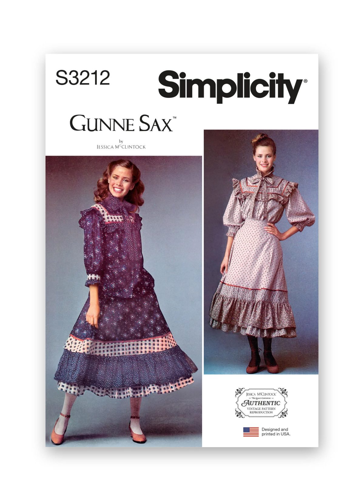 Simplicity Sewing Pattern S3212 Misses' Two-Piece Dress by Gunne Sax by Jessica McClintock