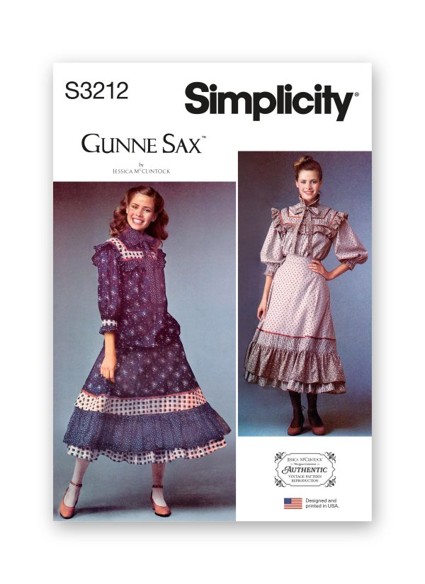 Simplicity Sewing Pattern S3212 Misses' Two-Piece Dress by Gunne Sax by Jessica McClintock