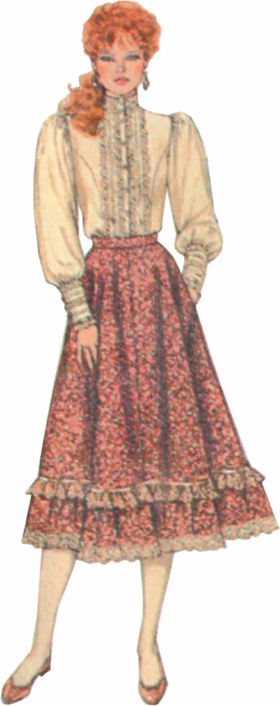Simplicity Sewing Pattern S3214 Misses' Skirt, Blouse and Unlined Quilted Jacket by Gunne Sax by Jessica McClintock