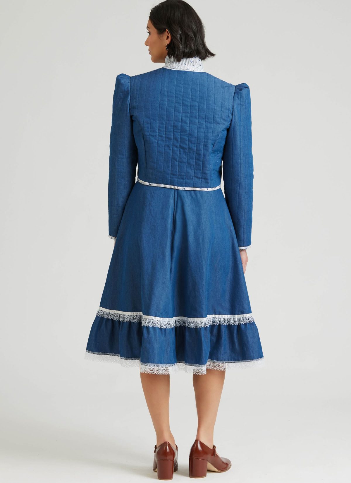 Simplicity Sewing Pattern S3214 Misses' Skirt, Blouse and Unlined Quilted Jacket by Gunne Sax by Jessica McClintock