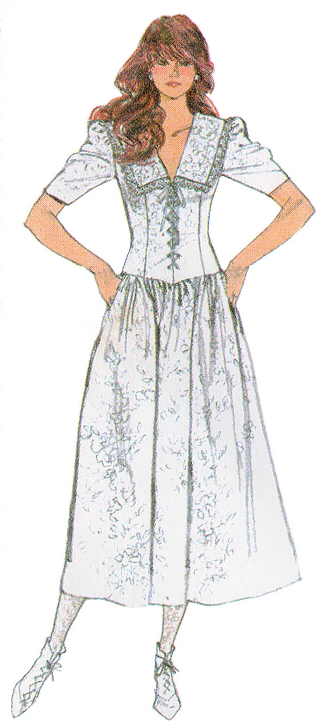 Simplicity Sewing Pattern S3216 Misses' and Miss Petite Dress with Fitted Bodice by Gunne Sax by Jessica McClintock