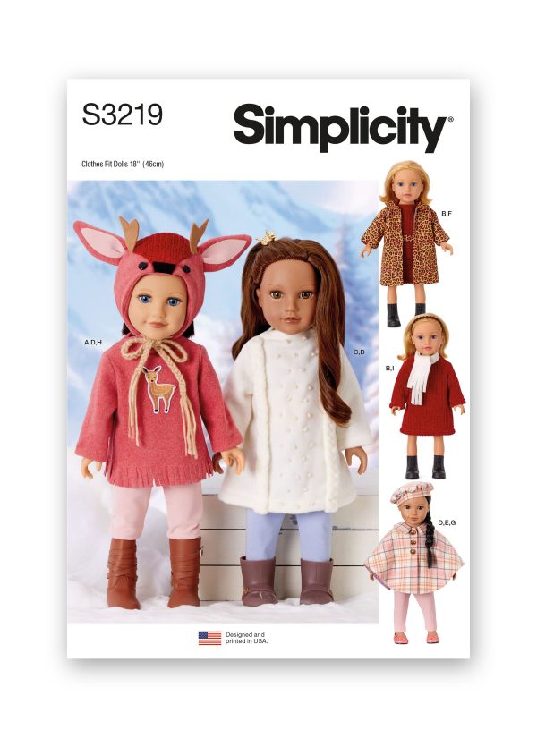 Simplicity Sewing Pattern S3219 18" Doll Clothes