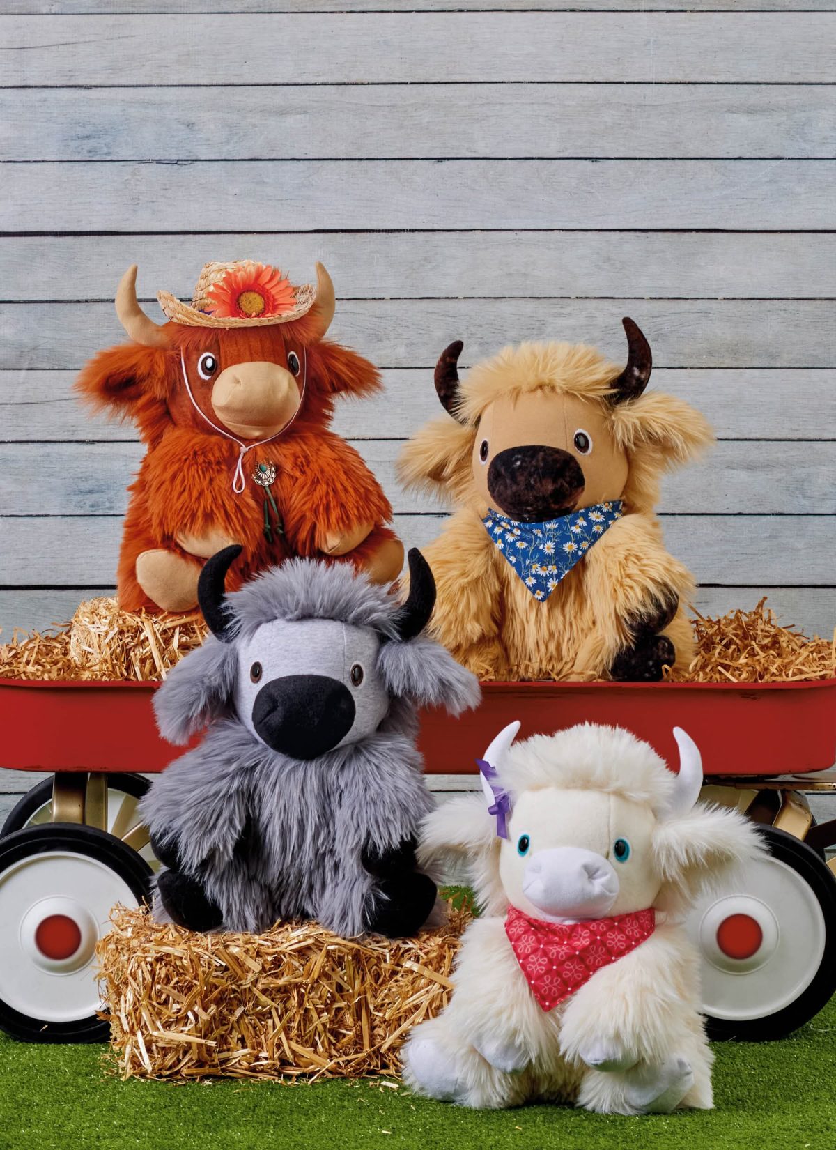 Simplicity Sewing Pattern S3221 Plush Highland Cows by Carla Reiss