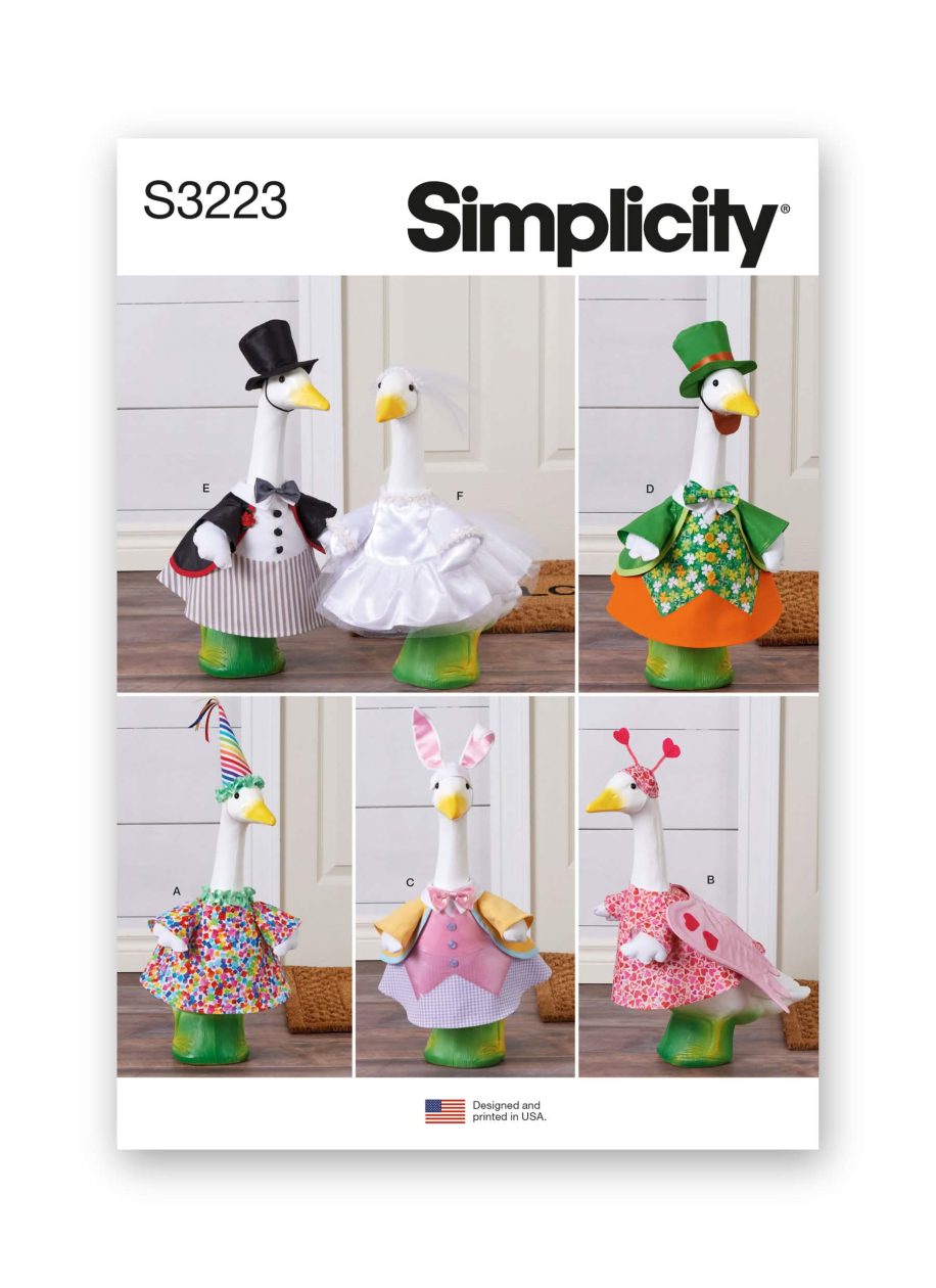Simplicity Sewing Pattern S3223 Spring Holidays and Special Occasions Porch Geese Clothes