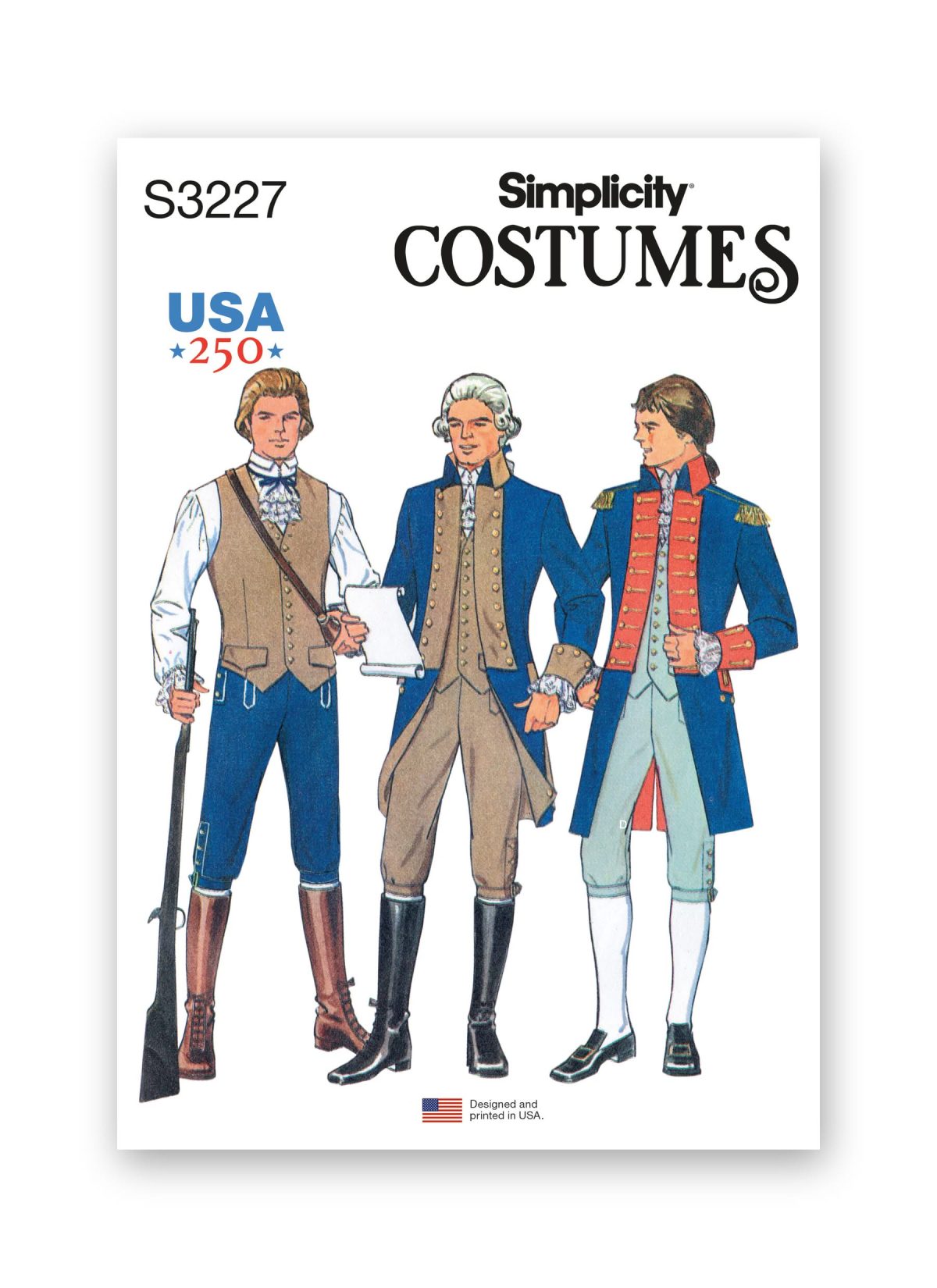 Simplicity Sewing Pattern S3227 Men's Continental Uniform Costumes